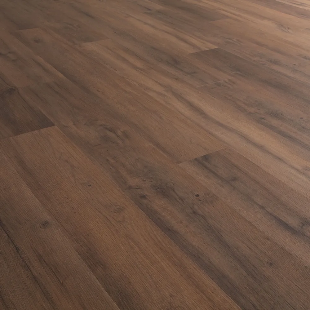 Closeup view of a floor with Longview Point vinyl flooring installed