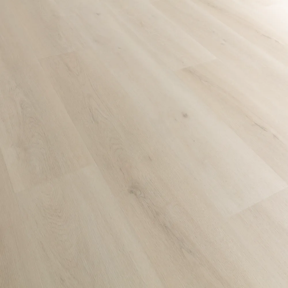 Closeup view of a floor with Cape Cod vinyl flooring installed