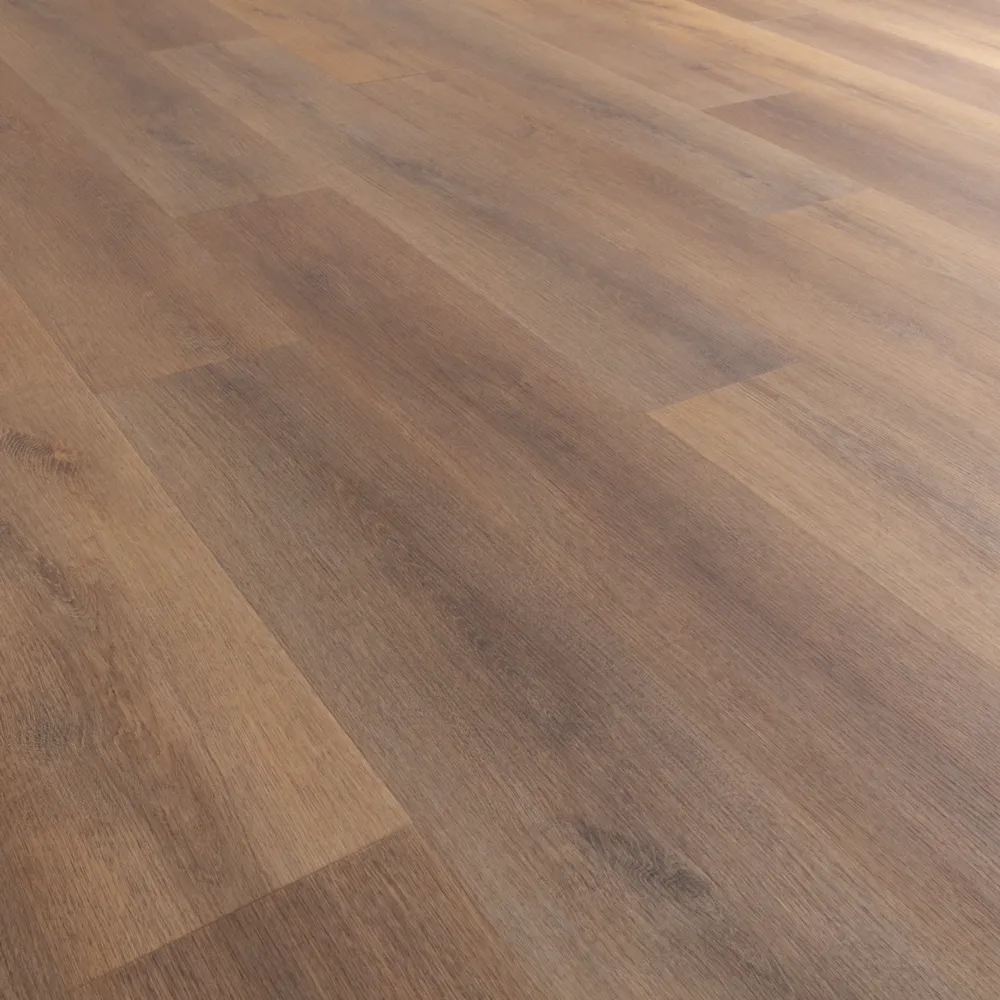 Closeup view of a floor with Doheny vinyl flooring installed