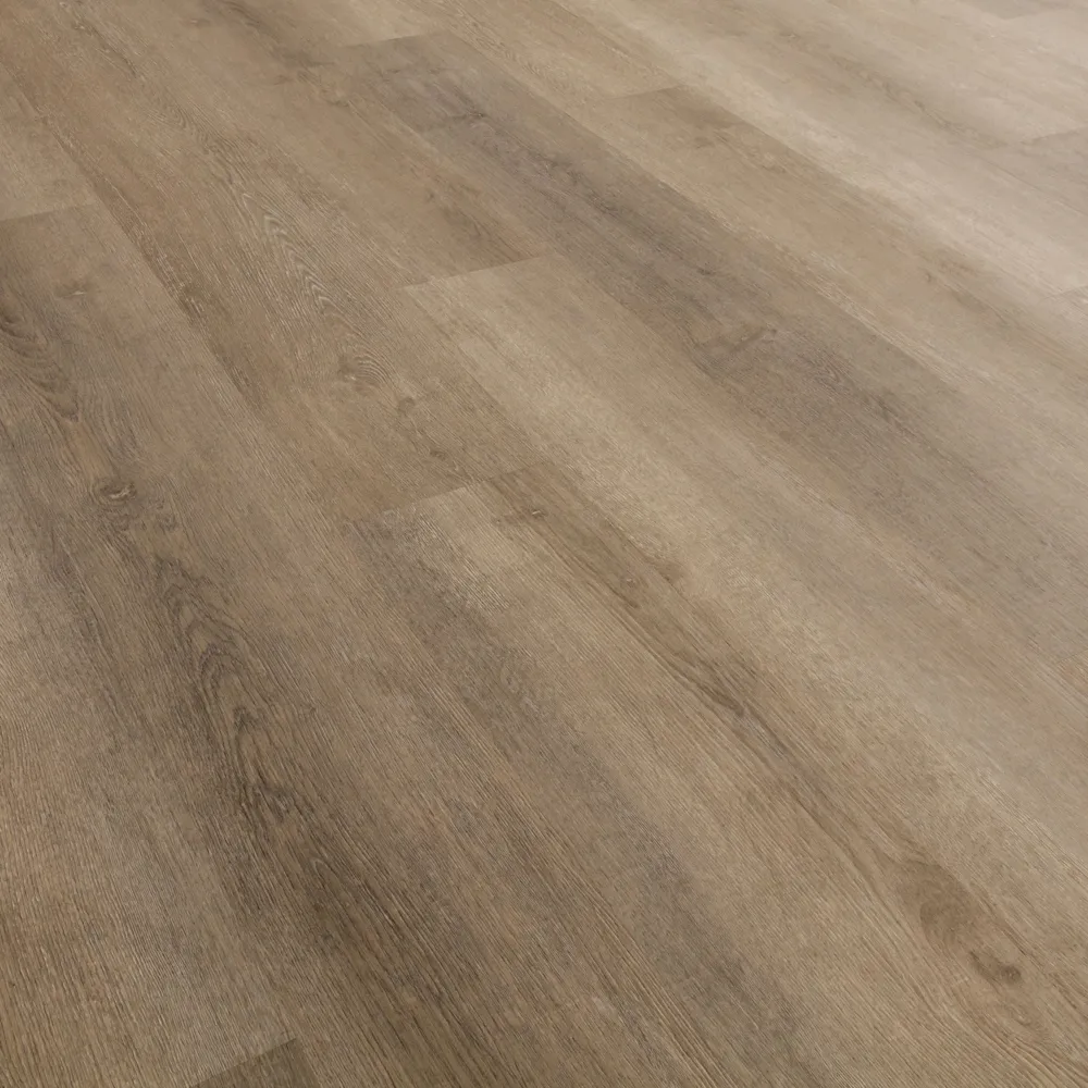 Closeup view of a floor with Arrowhead vinyl flooring installed
