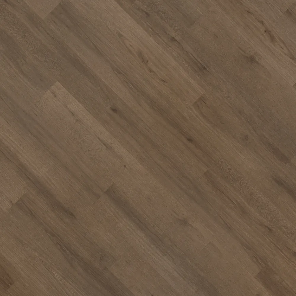 Closeup view of a floor with Hidden Acres vinyl flooring installed