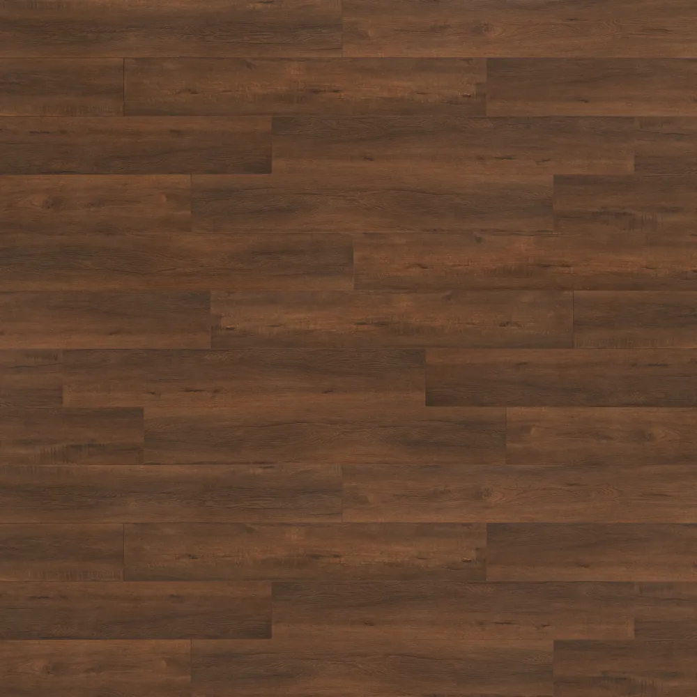 Closeup view of a floor with Rosso vinyl flooring installed