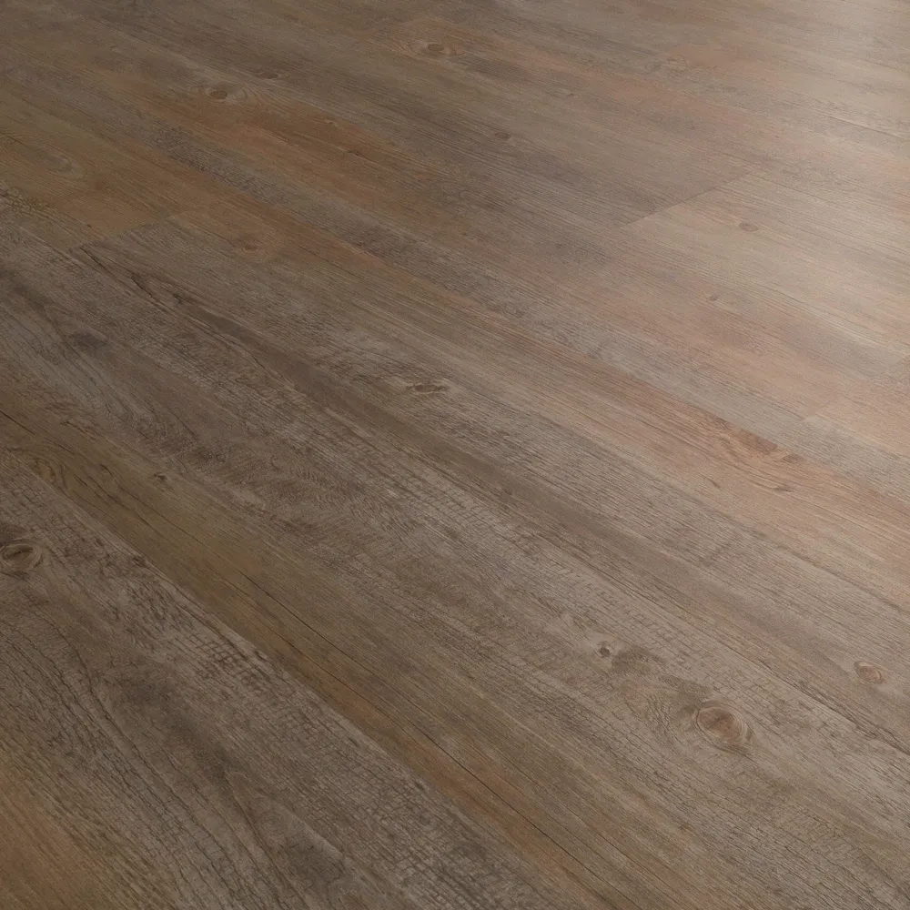 Closeup view of a floor with Timber vinyl flooring installed