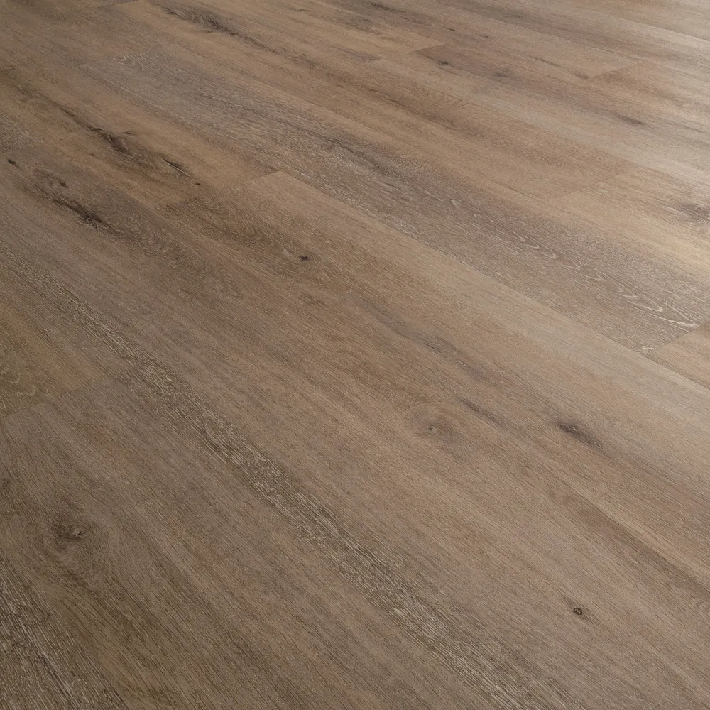 Closeup view of a floor with Sedona vinyl flooring installed