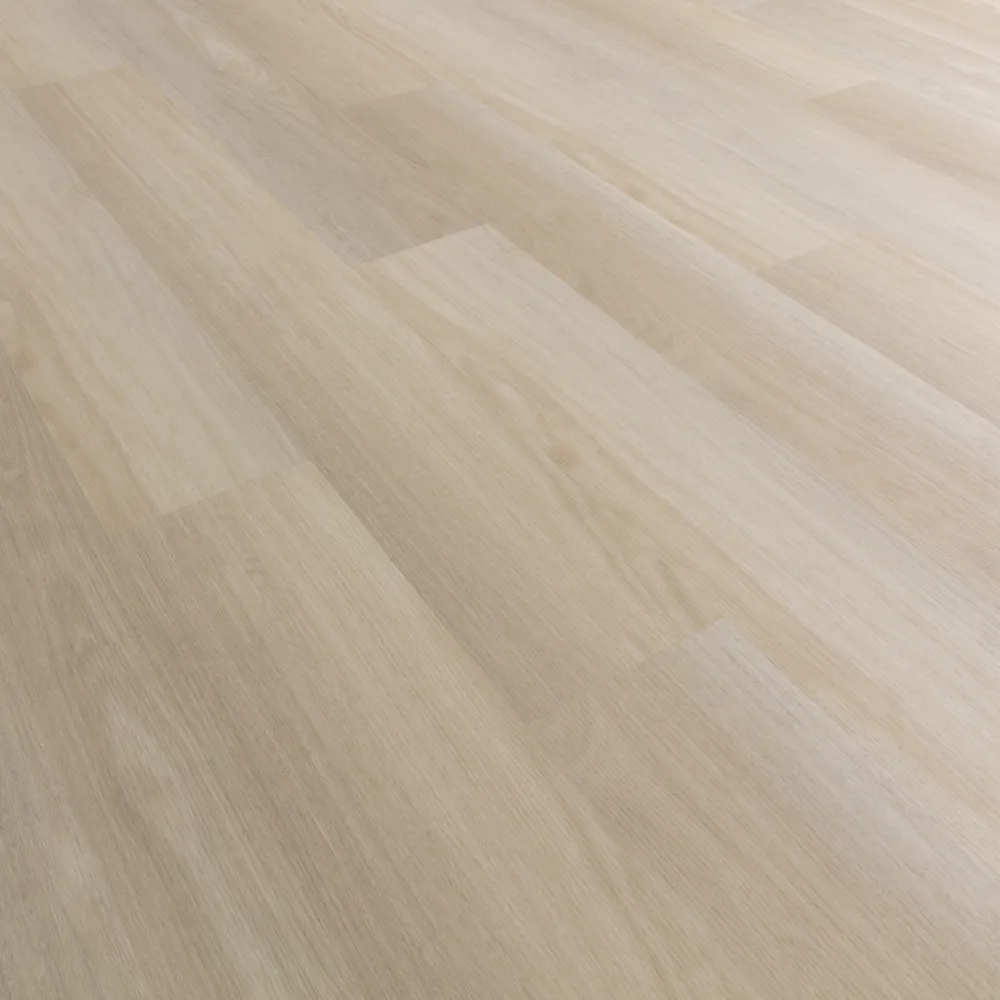 Closeup view of a floor with Canal Street vinyl flooring installed