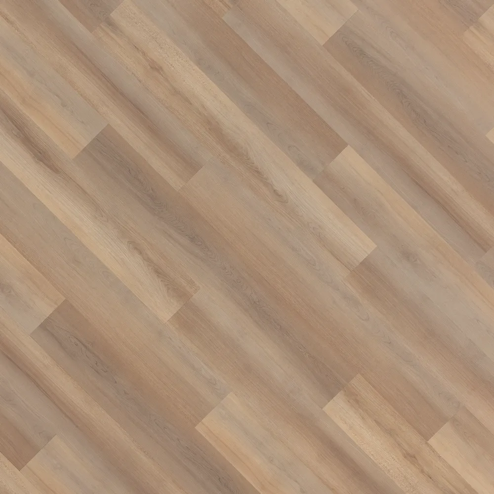 Closeup view of a floor with Crosby Street vinyl flooring installed