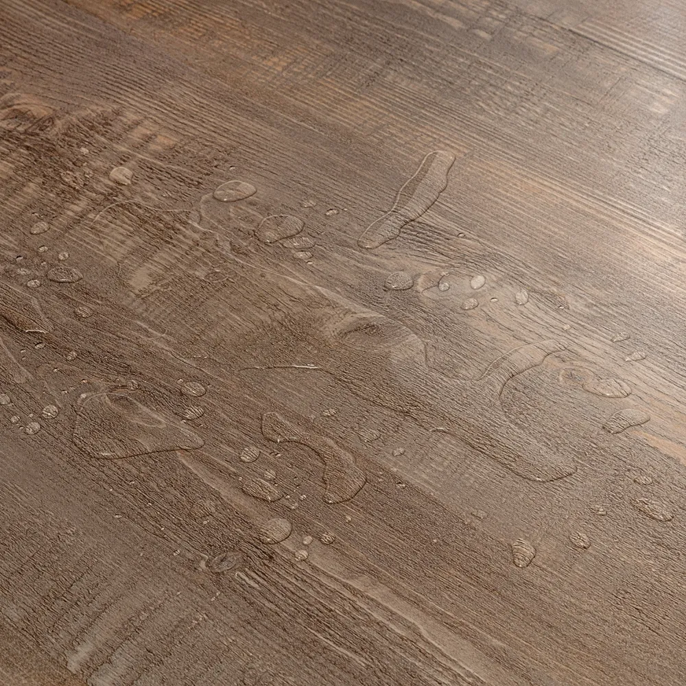 Closeup view of a floor with Sierra vinyl flooring installed