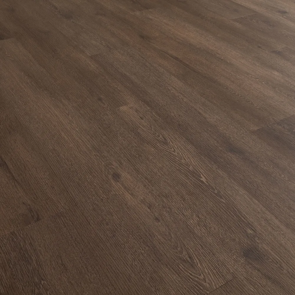 Closeup view of a floor with Presidio vinyl flooring installed