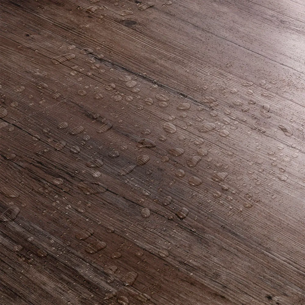 Closeup view of a floor with Ash vinyl flooring installed