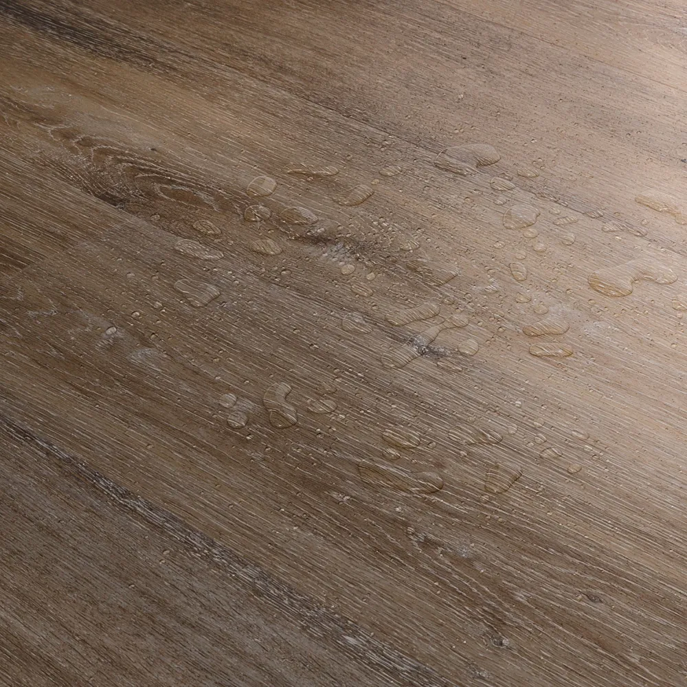 Closeup view of a floor with Sedona vinyl flooring installed