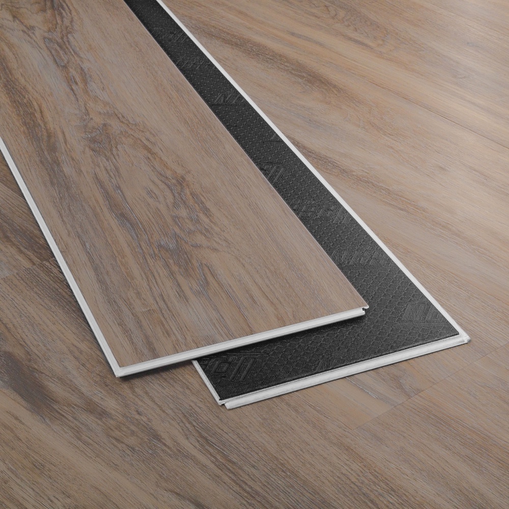 Closeup view of a floor with Monterey vinyl flooring installed