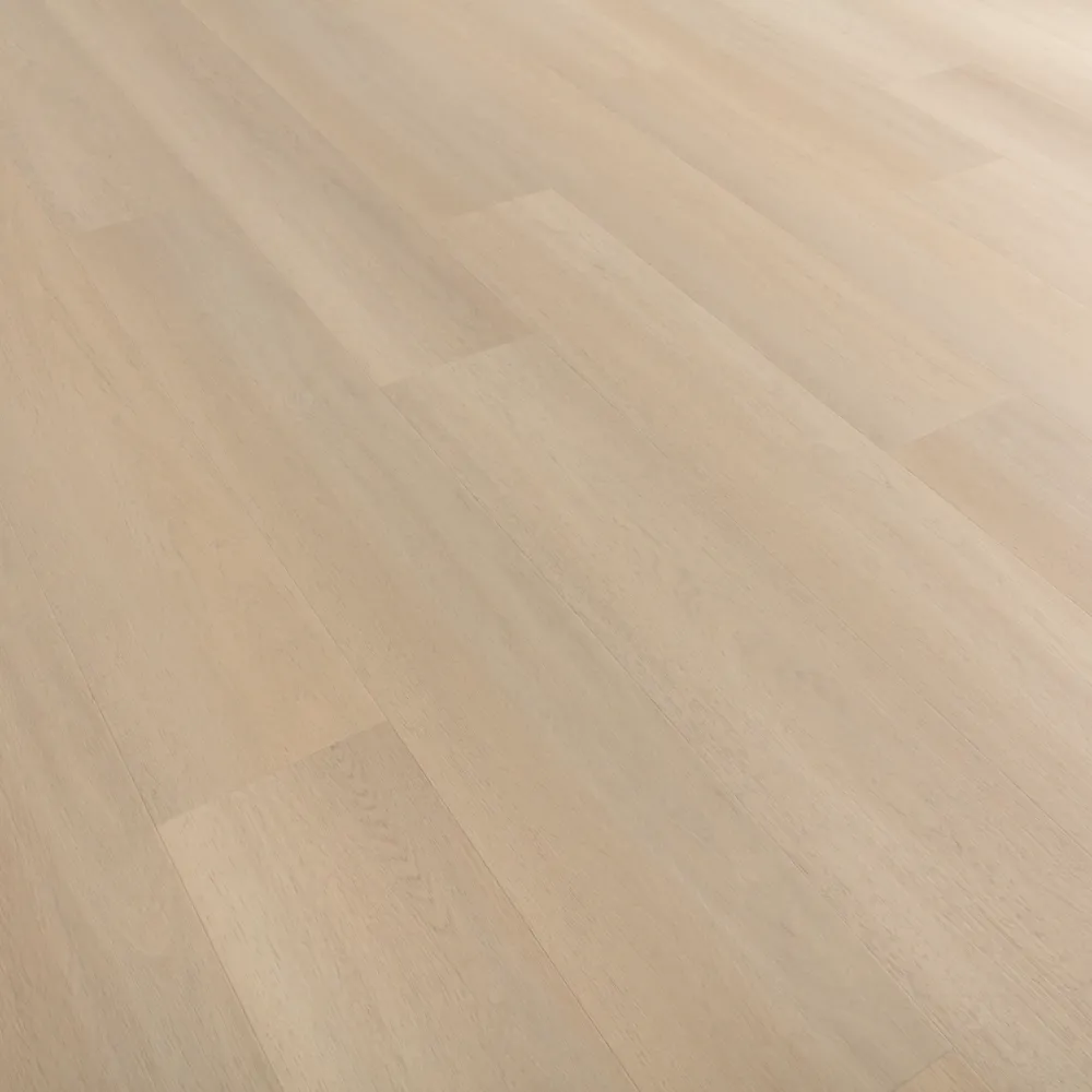 Closeup view of a floor with Charlton Plaza vinyl flooring installed