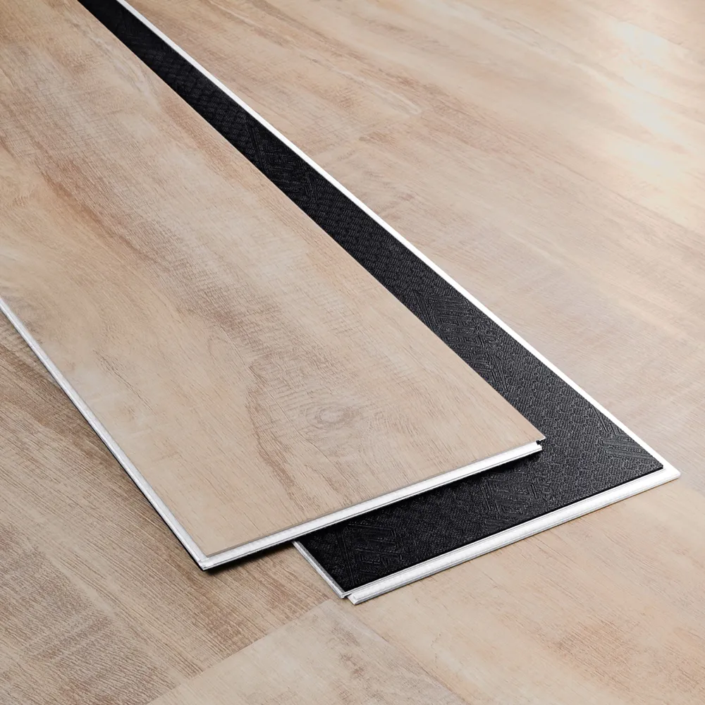 Closeup view of a floor with Magnolia vinyl flooring installed
