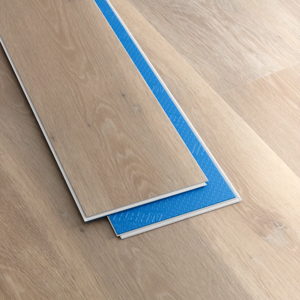 Closeup view of a floor with Yosemite vinyl flooring installed