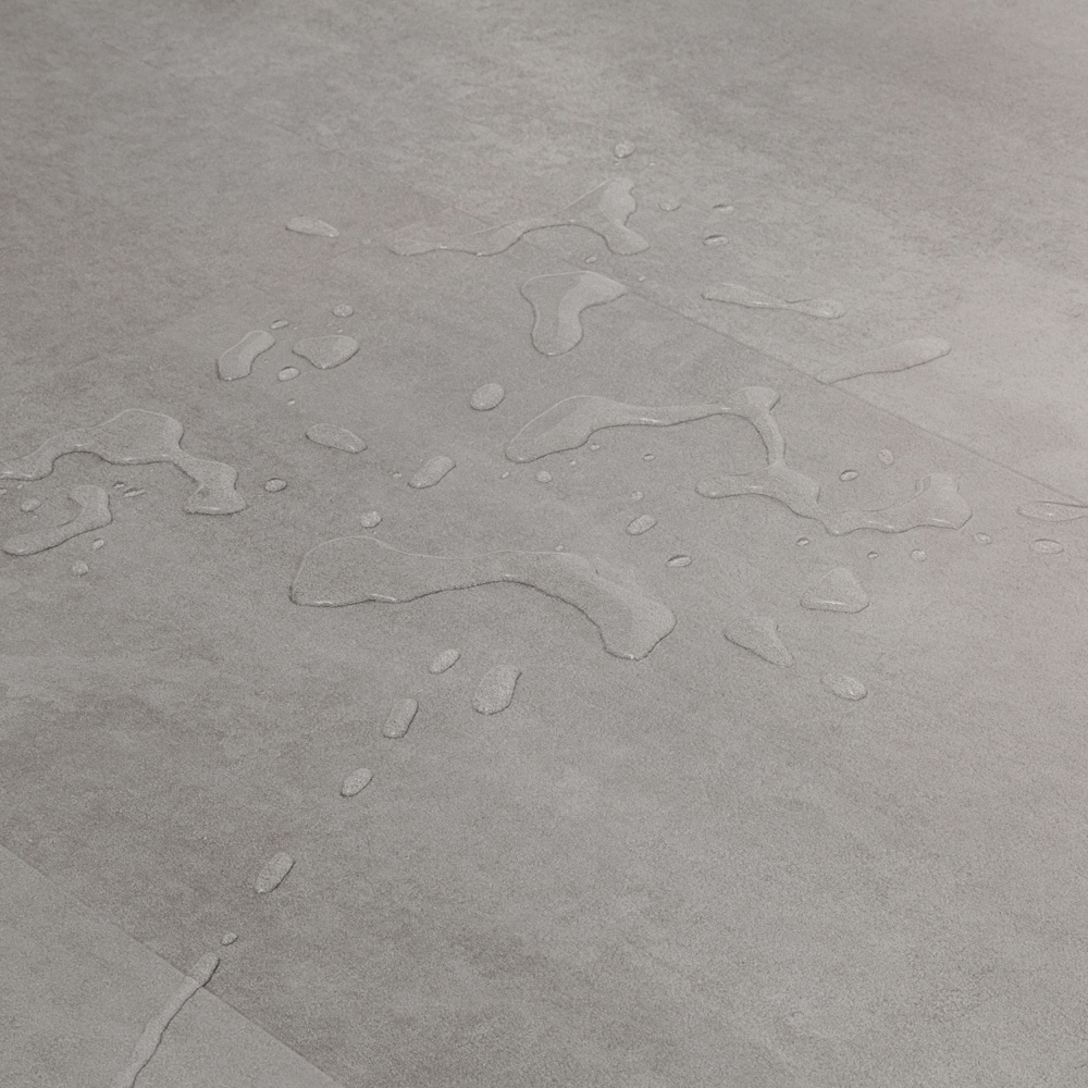 Closeup view of a floor with Luna vinyl flooring installed