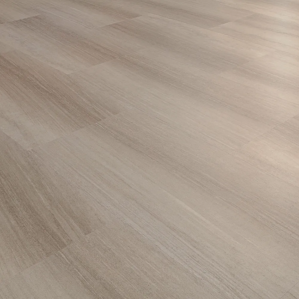 Closeup view of a floor with Solstice vinyl flooring installed