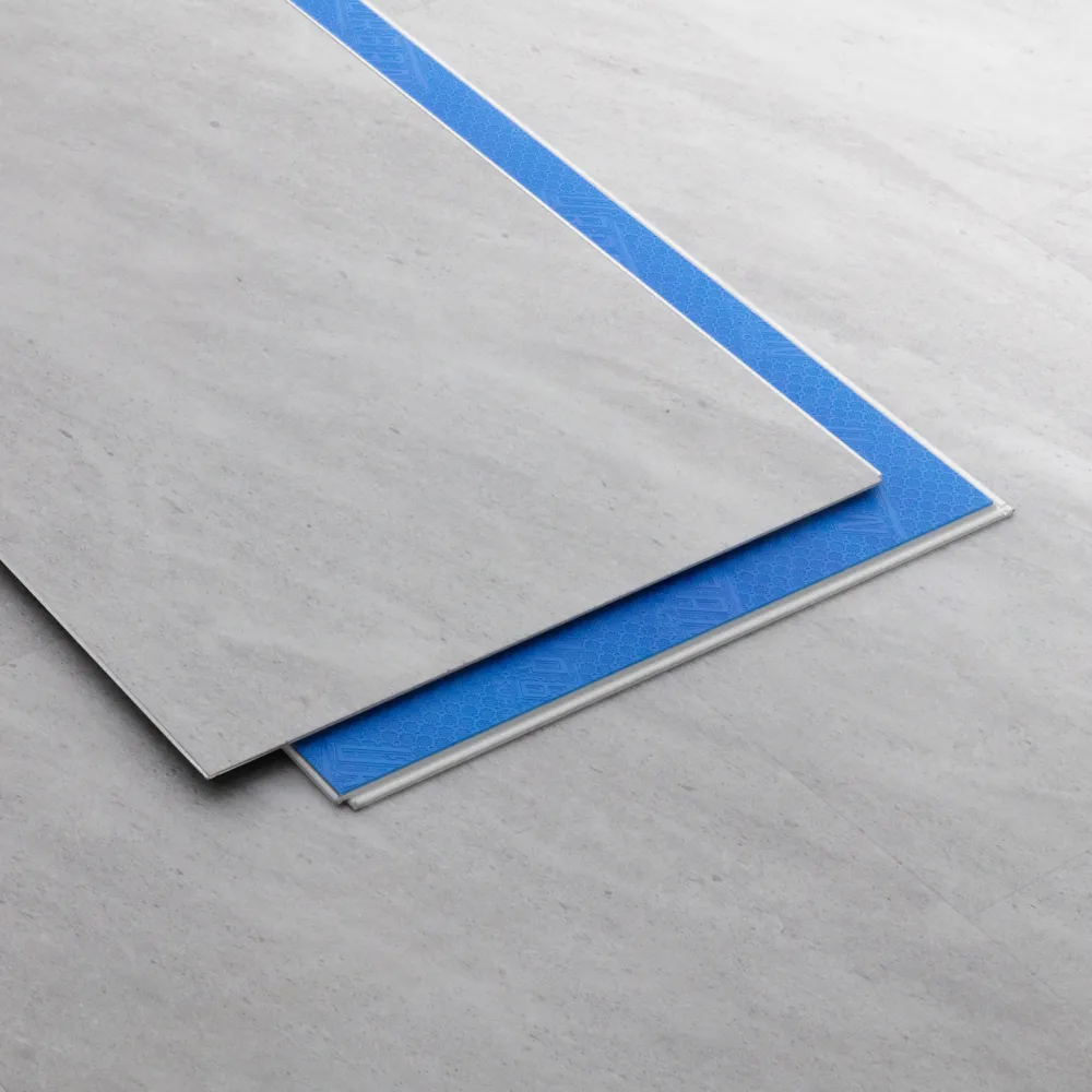 Closeup view of a floor with Nova vinyl flooring installed