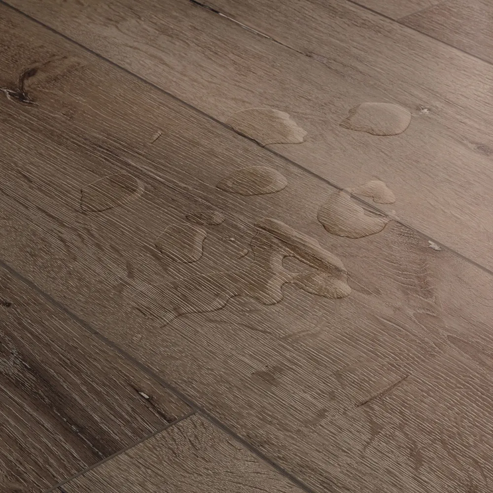 Closeup view of a floor with Acadia vinyl flooring installed