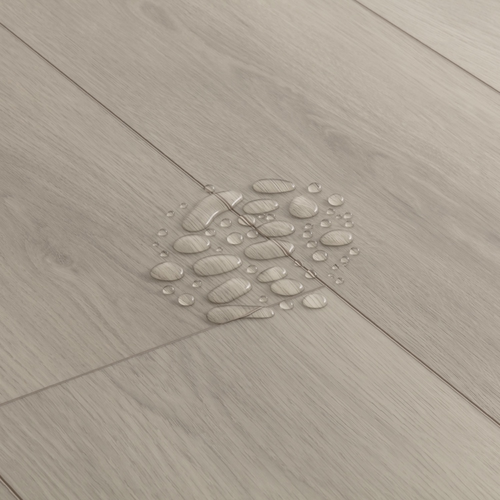 Closeup view of a floor with Biscayne Bay vinyl flooring installed