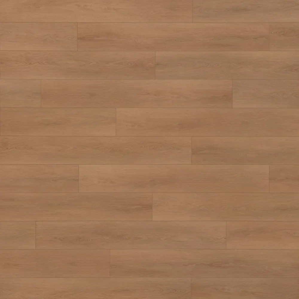 Closeup view of a floor with Pinnacle Grove vinyl flooring installed