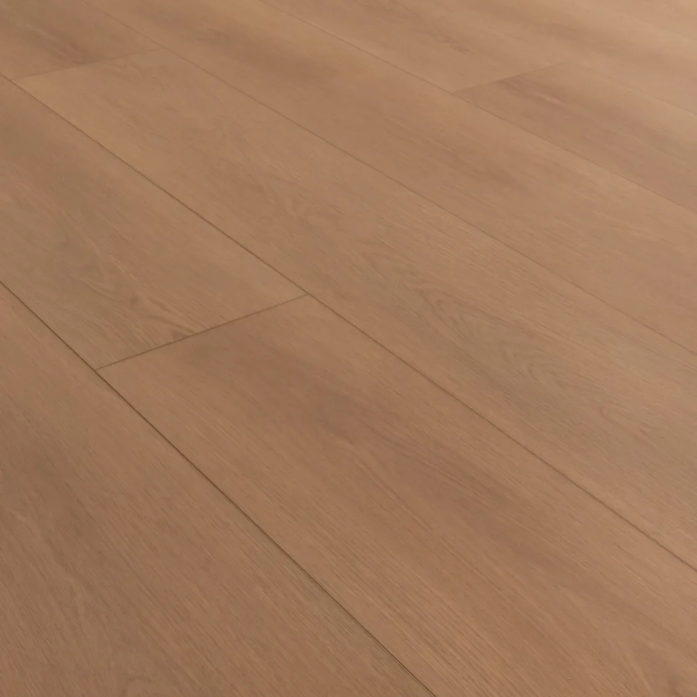 Closeup view of a floor with Pinnacle Grove vinyl flooring installed